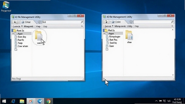 a43 file management utility˫���ڽ����ͼ���������ಢ����ʾ�����ļ��д��ڣ����������ק�ļ�������ΪWindows���棬��������չʾ�������ܲ���