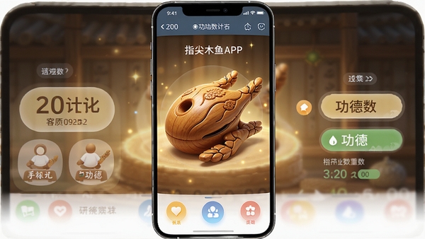 һ��չʾָ��ľ��APP������ĸ����ͼ������������һ��������ľ�㣬��Χ����ů�ĵƹ�Ч������Ļ����ʾ���¼����������Χ������ͣ�UI��Ƽ���ִ��������ֻ�չʾ��