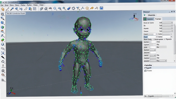 AC3D���������ڱ༭һ��3D��ɫģ�ͣ���ʾ����༭״̬����Χ�й��������������