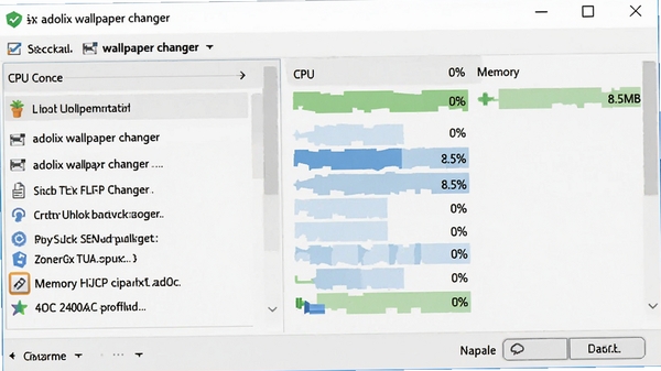 �����������ͼ������ adolix wallpaper changer ���̵� CPU ����ʾ 0%���ڴ�����ʾ 8.5MB��ͻ�����������ص�