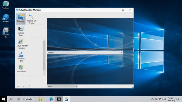 Actual Window Manager�����������ͼ��չʾ���ڹ���������壬����Ϊ�ִ�Windows���棬ͼ��������������רҵ��ɫ������ɫ�Ͱ�ɫΪ����������ͣ��Ƽ���ǿ