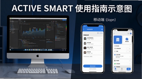 Active Smart ʹ��ָ��ʾ��ͼ��չʾ��ݼ��������ƶ��˽��棬����Ϊ�������ֻ��Աȣ��������������ɼ�