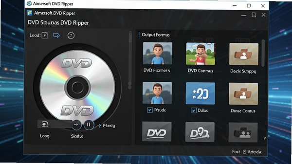 һ��չʾAimersoft DVD Ripper����������ĸ����ͼ������������ʾDVD���̼���״̬�Ͷ��������ʽѡ�����Ϊ�ִ��Ƽ��й�Ч��ͻ��������רҵ���Ч