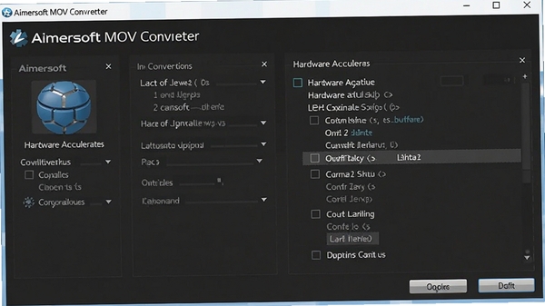 Aimersoft MOV Converter ���ý��棬��ʾӲ������ѡ��