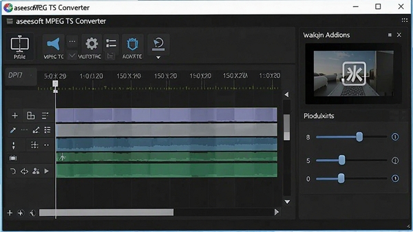 Aiseesoft MPEG TS Converter��Ƶ�༭���棬��ʾʱ����ü����ߡ�ˮӡ����ѡ��ͻ�����ڻ��飬����ֱ�ۣ����ܷḻ