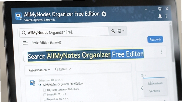 AllMyNotes Organizer Free Edition������������ʾ��������ʾ��������еĹؼ��ʣ�չʾ����ٶ�λ��Ϣ������