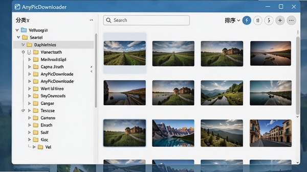 AnyPicDownloaderͼƬ����������棬���Ϊ�����ļ�����״ͼ���Ҳ�ΪͼƬ����ͼǽ�������������������ѡ�ͻ����������