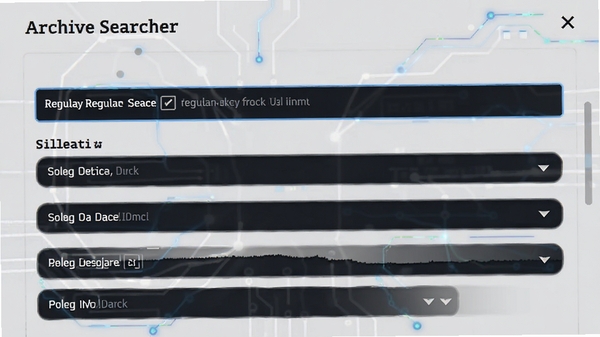 Archive Searcher�߼��������ý��棬չʾ�������ʽ�����Ͷ��ɸѡ���������˵�������Ϊǳ��ɫ���Ƽ���ǿ