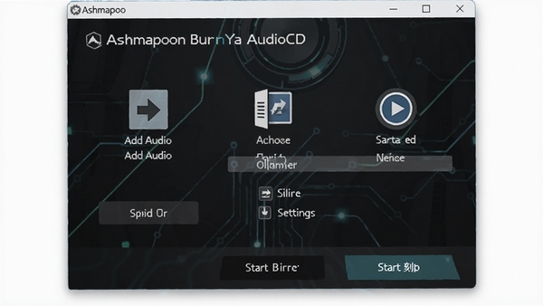 һ��չʾAshampoo BurnYa AudioCD������ĸ����ͼ���������ִ�������������Ƶ�ļ�����¼���á���ʼ��¼�������Ĺ��ܰ�ť������Ϊ��ɫ�Ƽ��з��