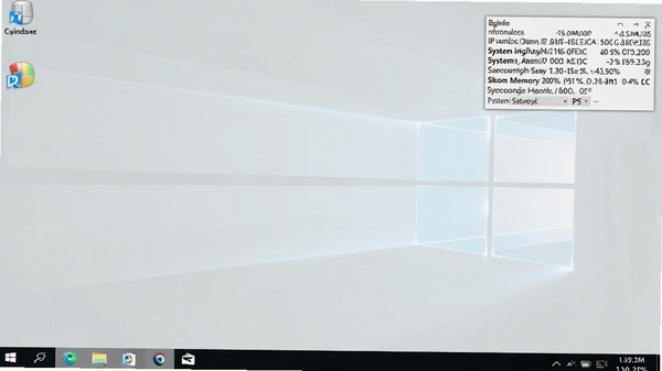 һ�ż���Windows�����ͼ����Ļ���Ͻ���ʾBgInfo���ɵ�ϵͳ��Ϣ��壬����IP��ַ��ϵͳ�汾���ڴ�ռ�õ����ݣ����ɾ�רҵ��ͻ����Ϣ͸����