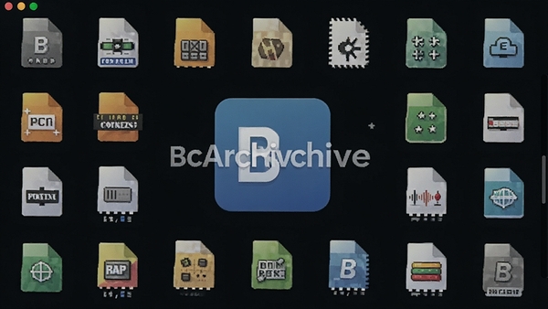 BCArchive��ʽ֧�ֽ��棬չʾ����ѹ����ʽͼ�꣬����������LOGO