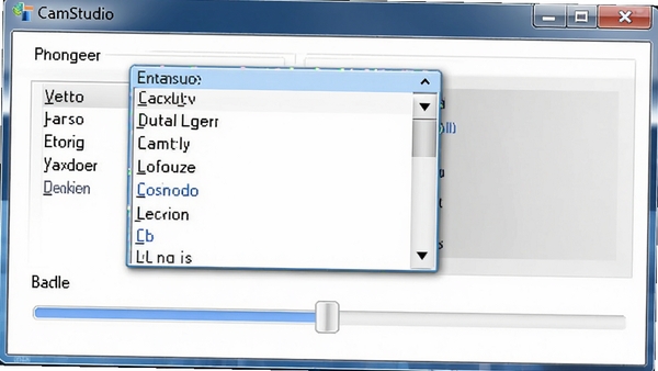 CamStudio��Ƶ������ô��ڣ���ʾ������ѡ�������˵��ͻ��ʻ�����