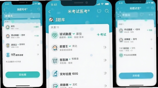 �׿���ҽ��app�����ͼ��չʾ����б���ˢ����ȣ�������¼�࣬ɫ�����죬ͻ��ҽѧ����ѧϰ��Χ