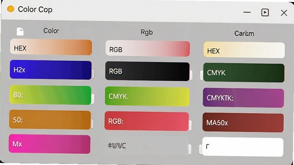 Color Cop��ɫת����壬չʾHEX��RGB��CMYK�ȶ���ɫֵ���գ�����������