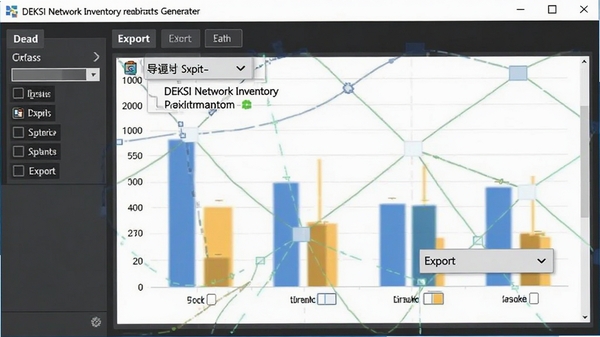 DEKSI Network Inventory�������������棬��ק�ֶ�������״ͼ��������ʽѡ�������˵�