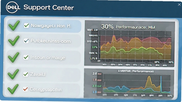 һ��Dell Support CenterӲ�������������ʾ��ͼ����ɫ�Թ�ͼ���ʾ�������������ɫͼ����ʾ�¶�������ָ��