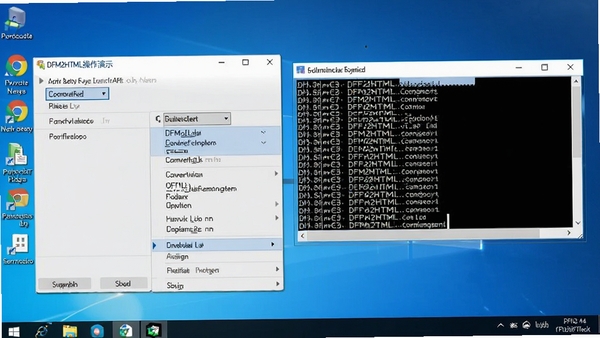 DFM2HTML������ʾ��ͼ��չʾ�Ҽ��˵�ת��ѡ������־������ڣ�����ΪWindows����