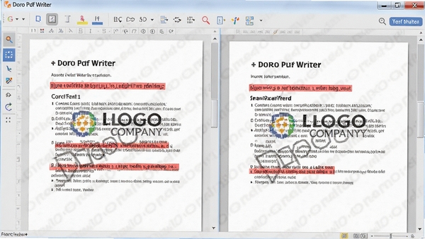 ��עˮӡͼ��Doro Pdf Writer�и���ͬ���Ӻ�ɫ������ע�����빫˾logoˮӡ���Ч��