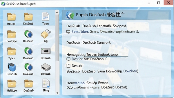 չʾDos2usb֧�ֶ��־����ʽ�Ľ��棬���Ϊ�ļ�����ͼ���б����Ҳ�Ϊ��ʽ˵����������������������עDos2usb�����Թ�