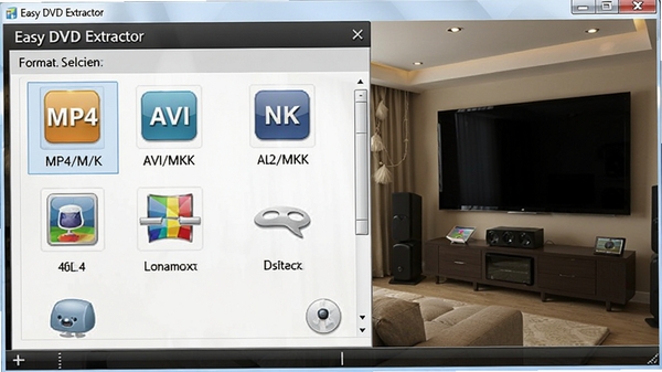 Easy DVD Extractor���������ͼ�����ʾ��ʽѡ����壬����MP4/AVI/MKV��ͼ�꣬�����и���������ͥӰԺ�豸����������רҵ