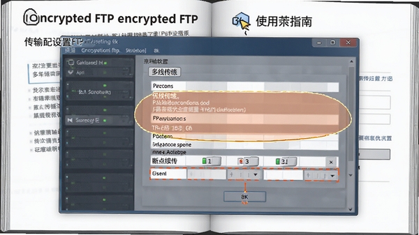 encrypted ftp ʹ��ָ�ϲ�ͼ��չʾ�������ý����еĴ��������Ż�ѡ�������ʾ���߳���ϵ�����������Ϊ�����ֲ��������׶���8k