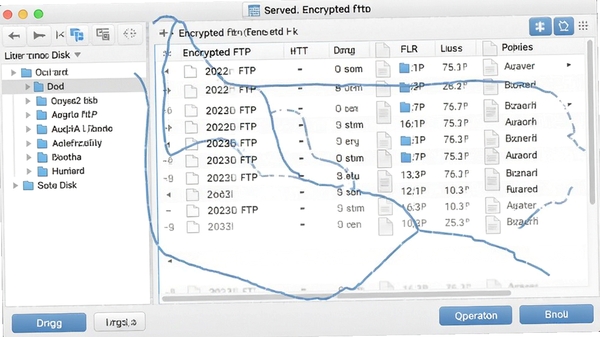 encrypted ftp Զ���ļ��������棬���Ϊ���ش���Ŀ¼���Ҳ�ΪԶ�̷�����Ŀ¼���ļ��б����룬������ť������֧����ק��������������ˬ��8k