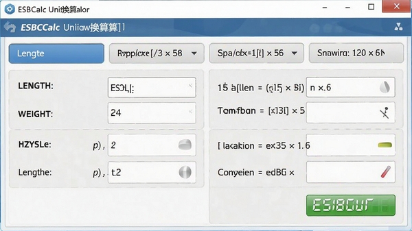 ESBCalc��λ���������棬��ʾ���ȡ����������ѡ���չʾ����Ļ�������