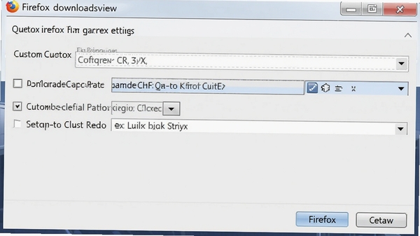 firefoxdownloadsview�������ý������Զ���Firefox�����ļ�·����ѡ���ͼ