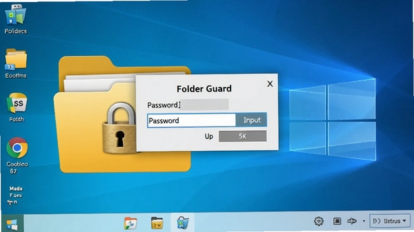 Folder Guard �������ý��棬������������򣬱���Ϊϵͳ���棬�ļ����ϴ�������ͼ�꣬ɫ��������������