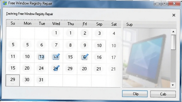 Free window registry repair��ʱ���ý��棬�����ؼ�����ʾ��ѡ�����ڣ��������