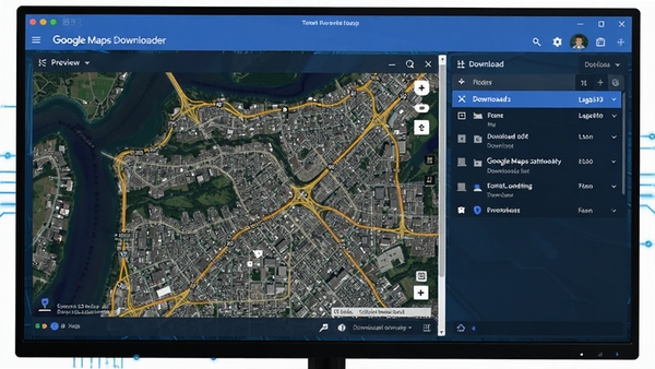 Google Maps Downloader�����������ͼ��չʾ��ͼԤ�����ں����������б����ִ���Լ������UI��ƣ�������ʾ����ʾ�������ǵ�ͼ���Ƽ�����ɫ����8k�ֱ���