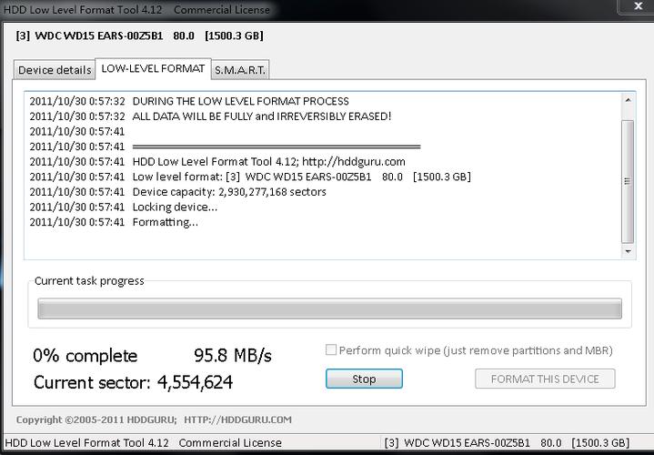 HDD Low Level  Tool - רҵӲ�̵͸񹤾߽�ͼ