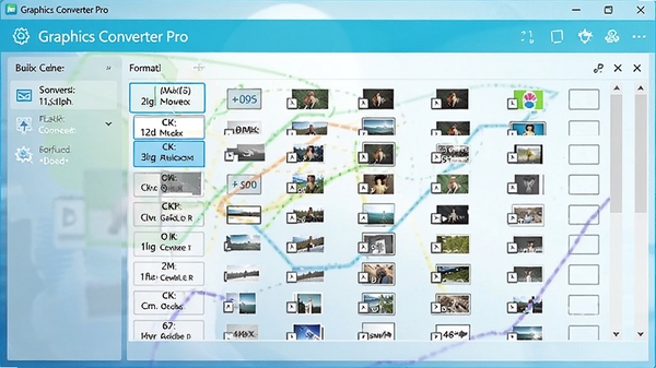 Graphics Converter Pro�����������ͼ��չʾ����ת���������ʽ�б�������ִ���࣬ɫ������