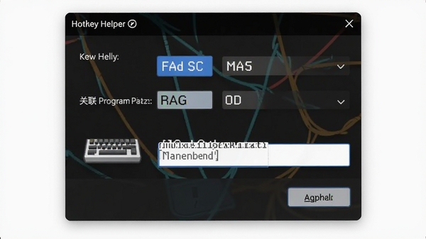 Hotkey Helper�����¿�ݼ��ĵ����������ȼ���Ϻ͹�������·����������������������ͼ��������
