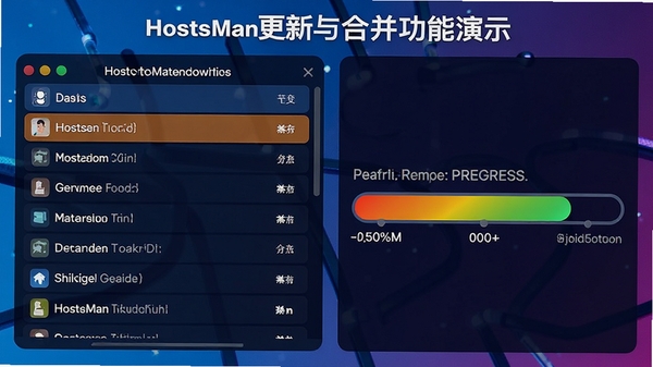 HostsMan������ϲ�������ʾ����ʾԴ�б���ϲ���������ɫ������