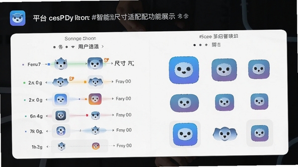 Icon to any���ܳߴ����书��չʾ�������г�����ƽ̨ͼ��ߴ��׼���û�ѡ����Զ����ɶ�ߴ�Ԥ������������չʾ��ͬ�ֱ��ʵ�ͼ��Ч����