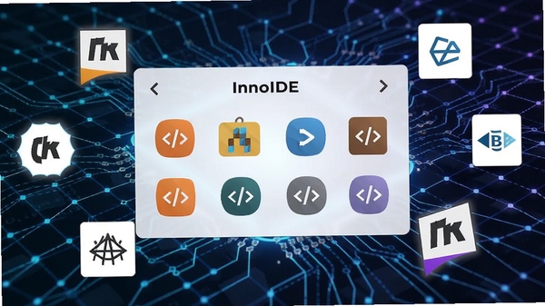 InnoIDE������ѡ������չʾ���ֱ������ͼ�꣬��Χ�����ſ�ܻձ꣬����Ϊ����Ƽ�����