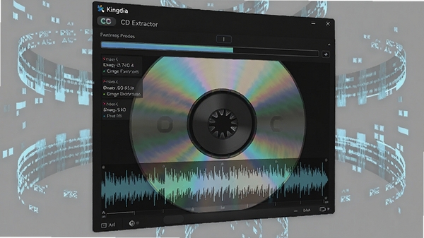 Kingdia CD Extractor���ڶ�ȡCD���̵�3D��Ⱦͼ��������ʾ����������Ͳ���ͼ����Χ������������Ƶ�������־�׼ץȡ������