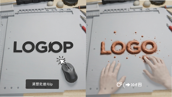 Logoshop���ܴ�������һ�����ܳ��͹�����ʾ���������ť����ͨLOGO˲���Ϊ�������Ч��������ǰ��Ա����ԣ�����Ϊǳ��ɫ����̨