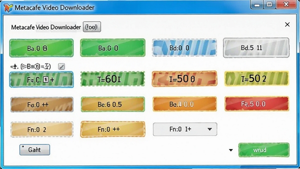 Metacafe Video Downloader��ʽѡ����棬��ʾ���ָ�ʽ��������ѡ�����������ɫ������