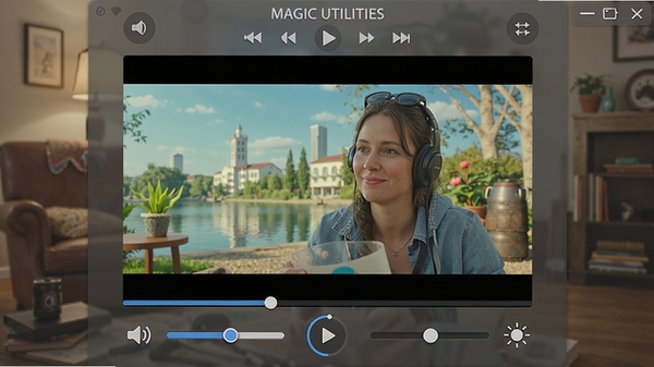 Magic Utilities��ý�岥�Ž��棬���ڲ��Ÿ�����Ƶ�������������ޣ���Χ�����������ȵ��ڿؼ�����Χ����