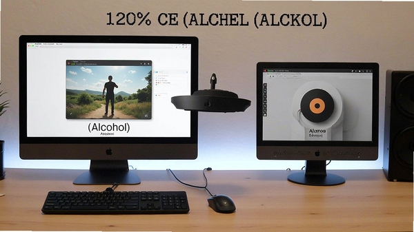 �ƾ���Alcohol��120%ʹ�ó���ʾ��ͼ��չʾ���Զ˼��ؾ������¼����