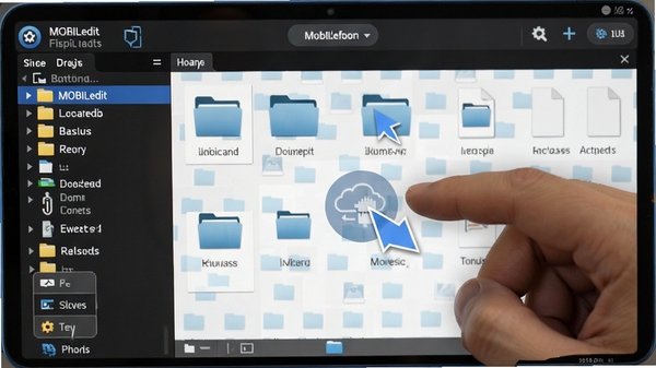 MOBILedit�ļ����������棬չʾ�ֻ�Ŀ¼�ṹ���ļ���ק����