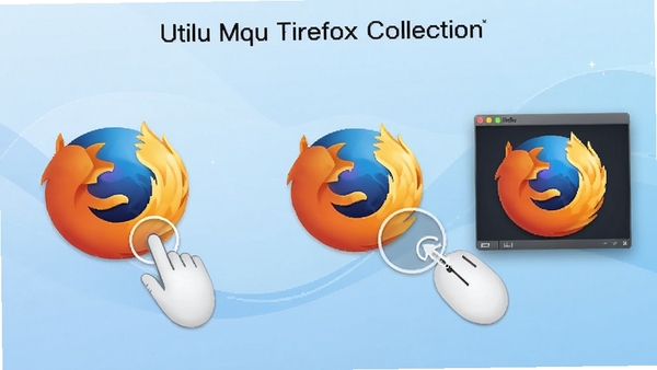 Utilu Mozilla Firefox Collection����ʾ��ͼ��չʾ������л���ͬFirefox�汾�Ĺ��̣�����������������Ϊǳ��ɫ���䡣