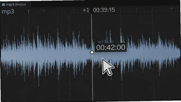 mp3 directcut���ηŴ�༭��д�����ָ����ͣ���и��ǵ㣬��ʾ��ȷʱ���룬����Ϊ��ɫרҵ��Ƶ����վ���