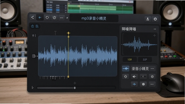 mp3¼��С������Ƶ�༭���棬չʾ���βü��ͽ������������Ϊרҵ��Ƶ�༭����̨��ͻ������ǿ����ϸ�¡�