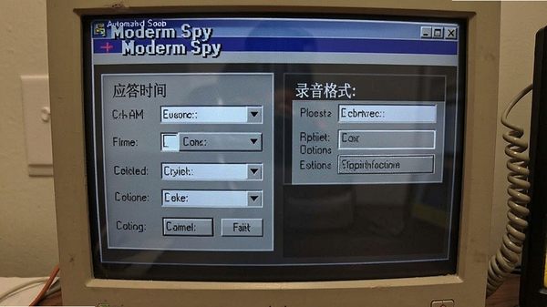 Modem Spy�Զ�Ӧ�����ý��棬չʾӦ��ʱ�����ú�¼����ʽѡ��