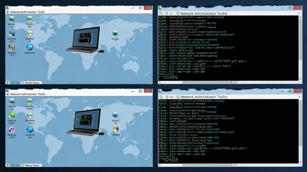 Network Administrator ToolkitԶ�̹������ܽ�ͼ����ʾ���Զ�����洰�ں�SSH�����н��棬�������룬���ָ�Ч��������