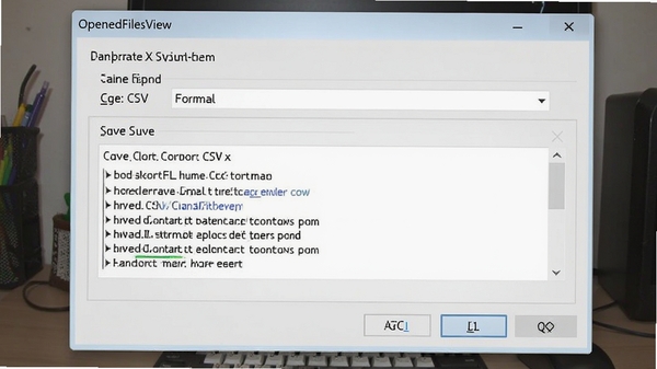OpenedFilesView��������Ի���ѡ��CSV��ʽ�����棬չʾ�����ļ�����Ƭ��