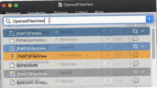 OpenedFilesView�����͹��˹�����ʾ������ؼ��ʺ��б��Զ�ɸѡ��������ʾƥ����